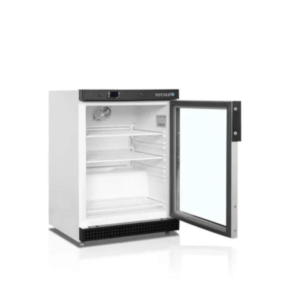 Modernais UR200G ledusskapis ar stikla durvīm