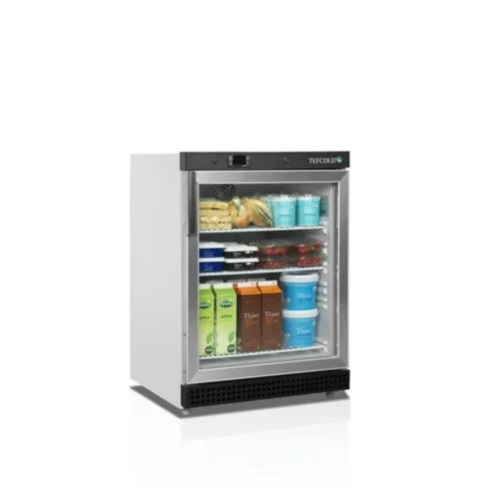 Modernais UR200G ledusskapis ar stikla durvīm