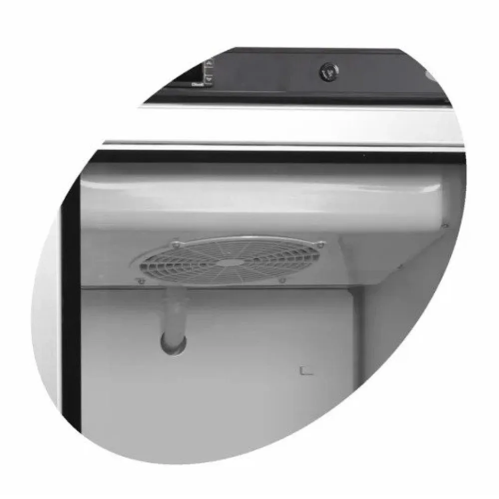 Säilitussügavkülmik UF400VSG - Klaasuksede ja Roostevabast Terasest