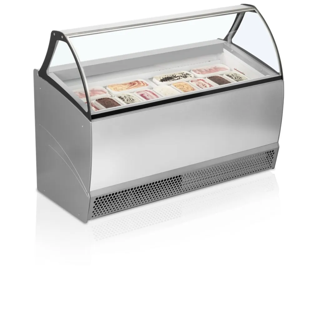 Premium Ventilated Ice Cream Showcase 325L