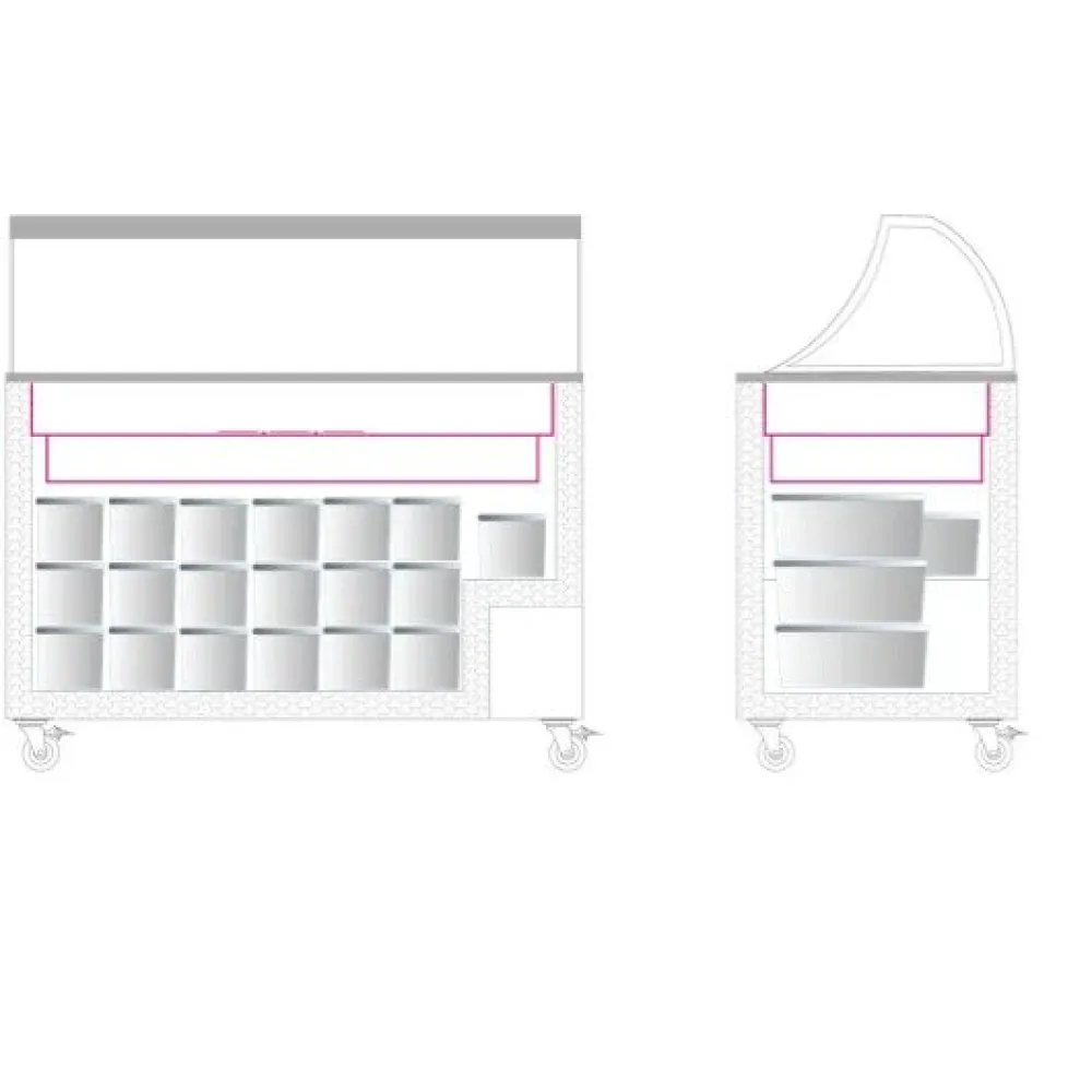 Jäätisekülmik Curve 350L