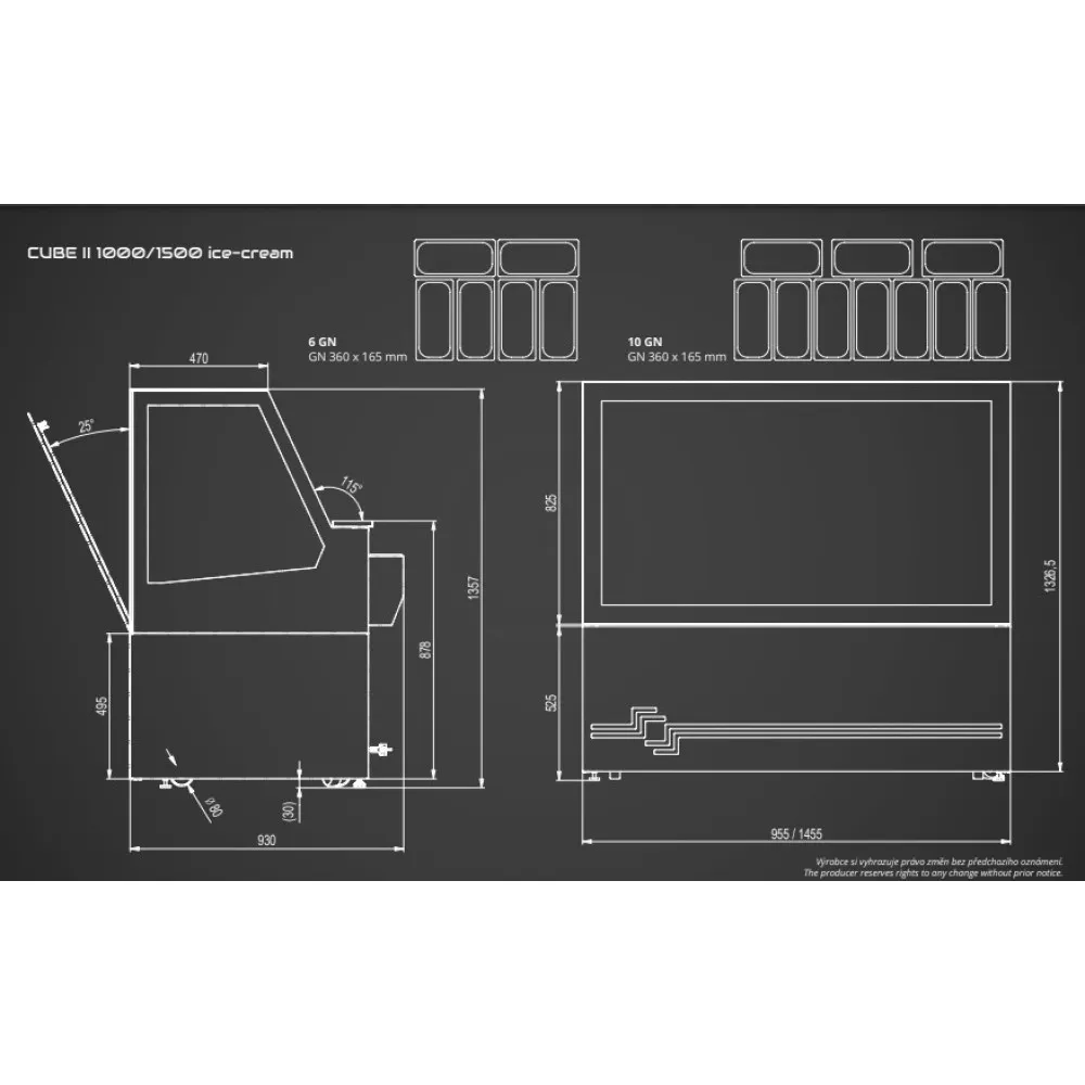 CUBE II Ice Cream Display Case