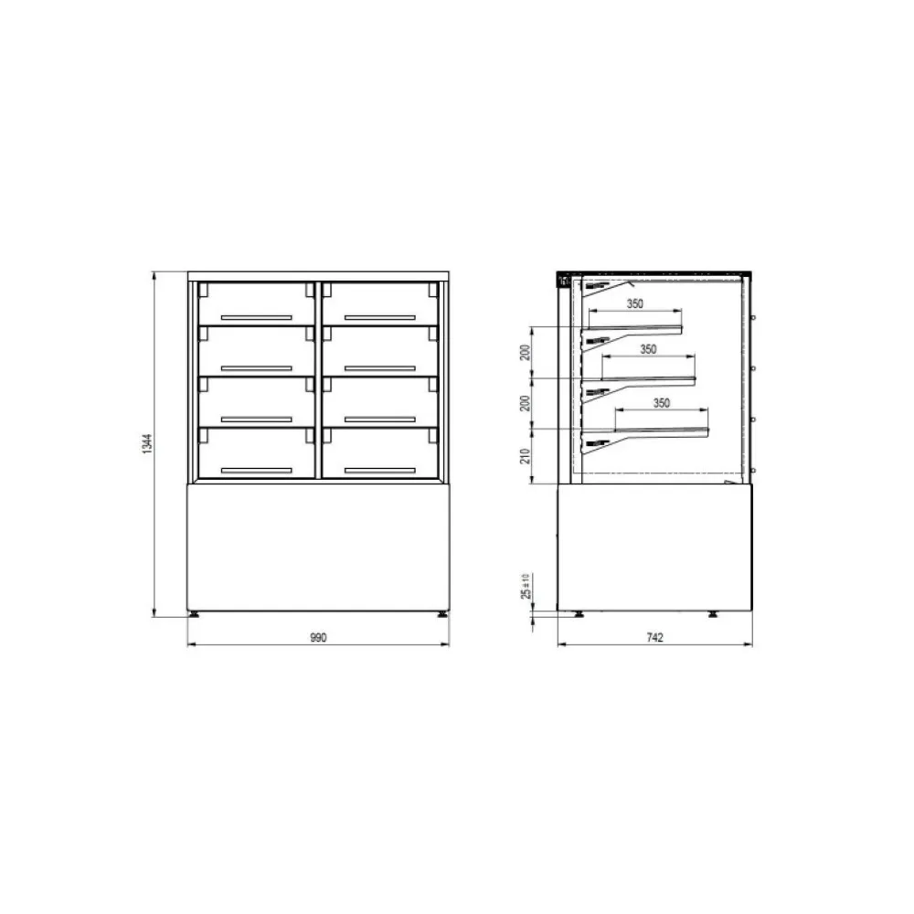 CUBE II Self-Service Pastry Display