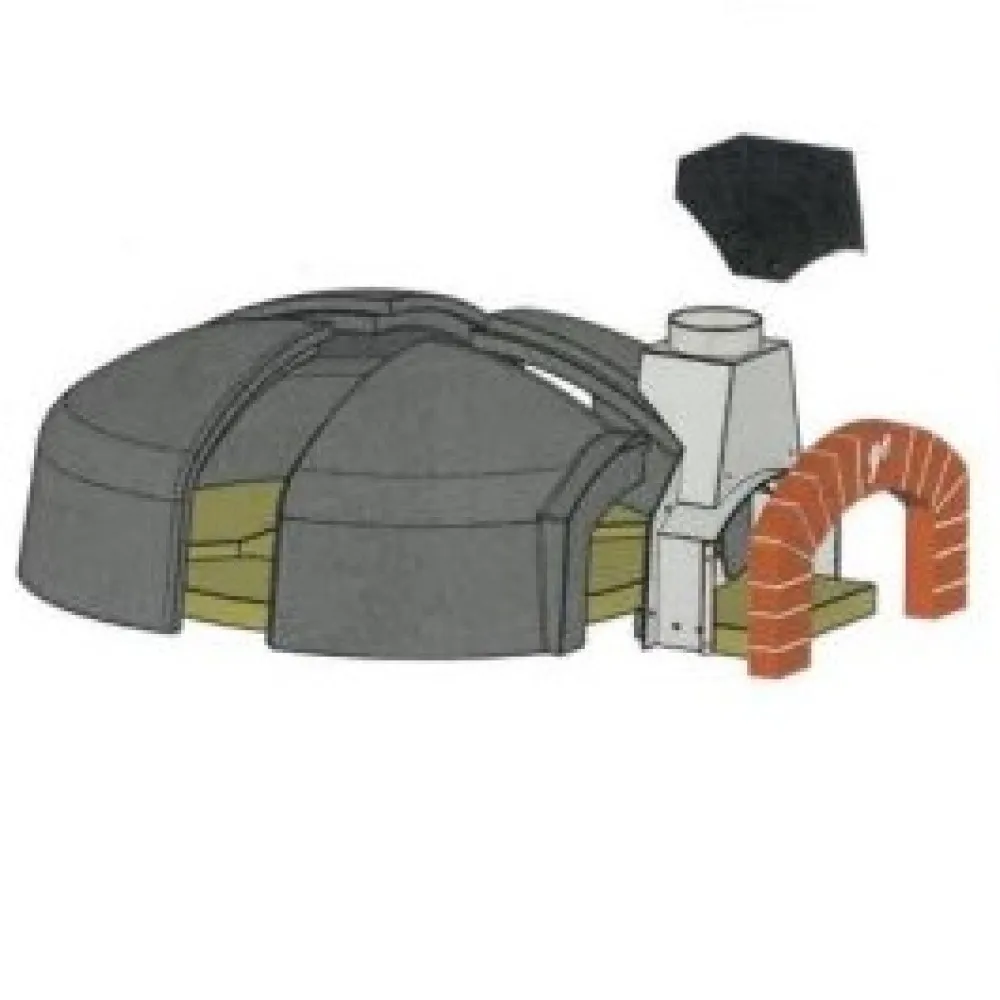 Vesuvio GR90 Puidust ja Gaasiga Pitsaahi