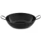 Enameled deep frying pan