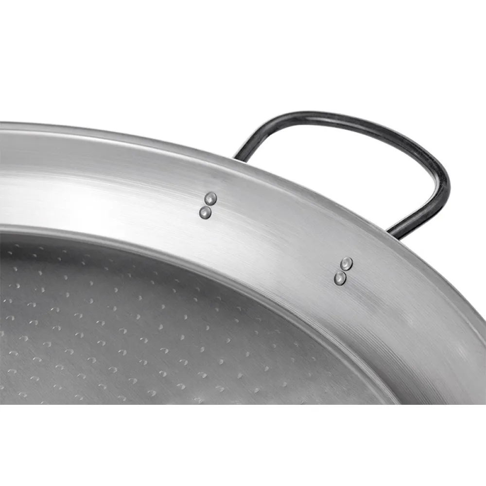 Polished steel paella pan extra (REF46)