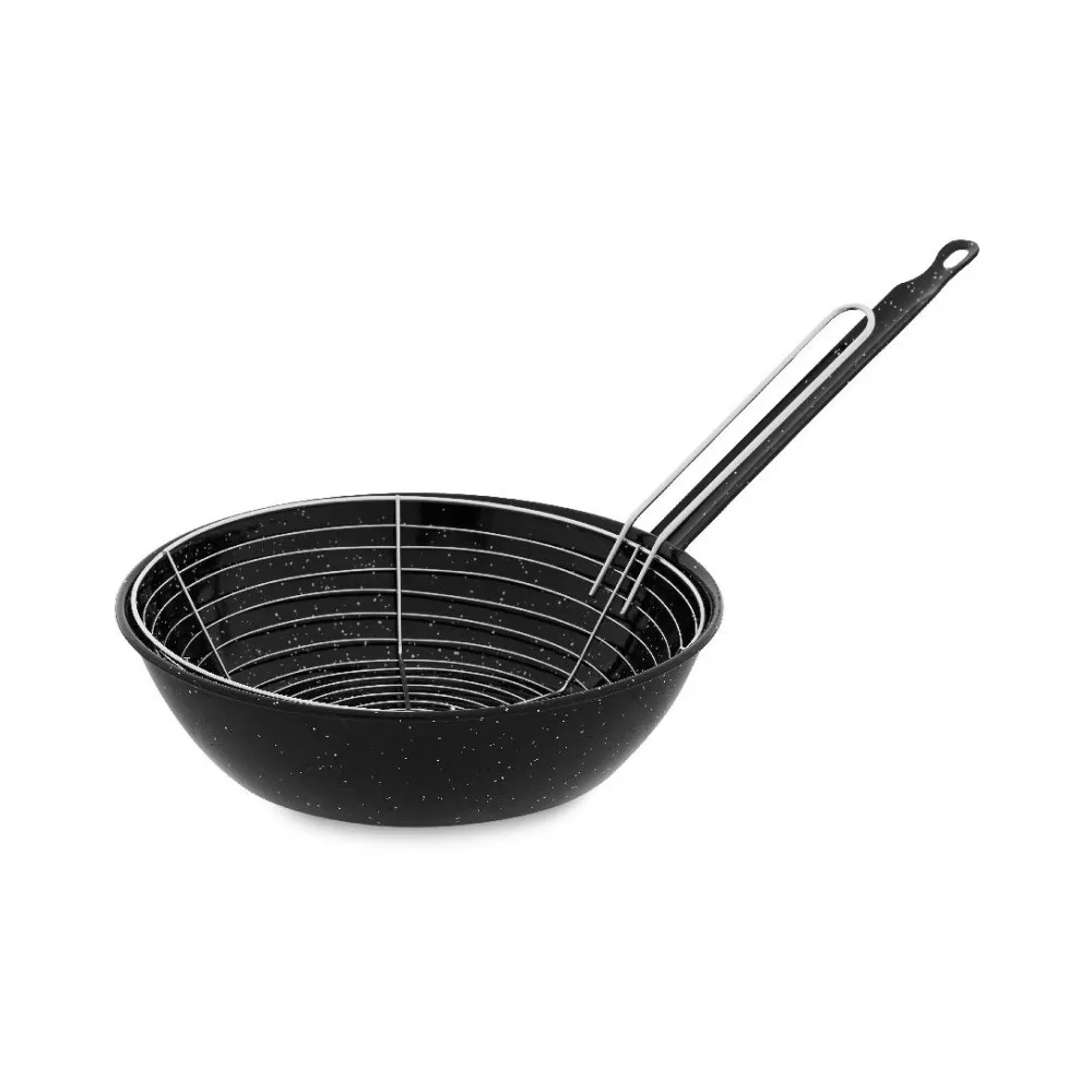 Premium Frying Pan with Draining Basket