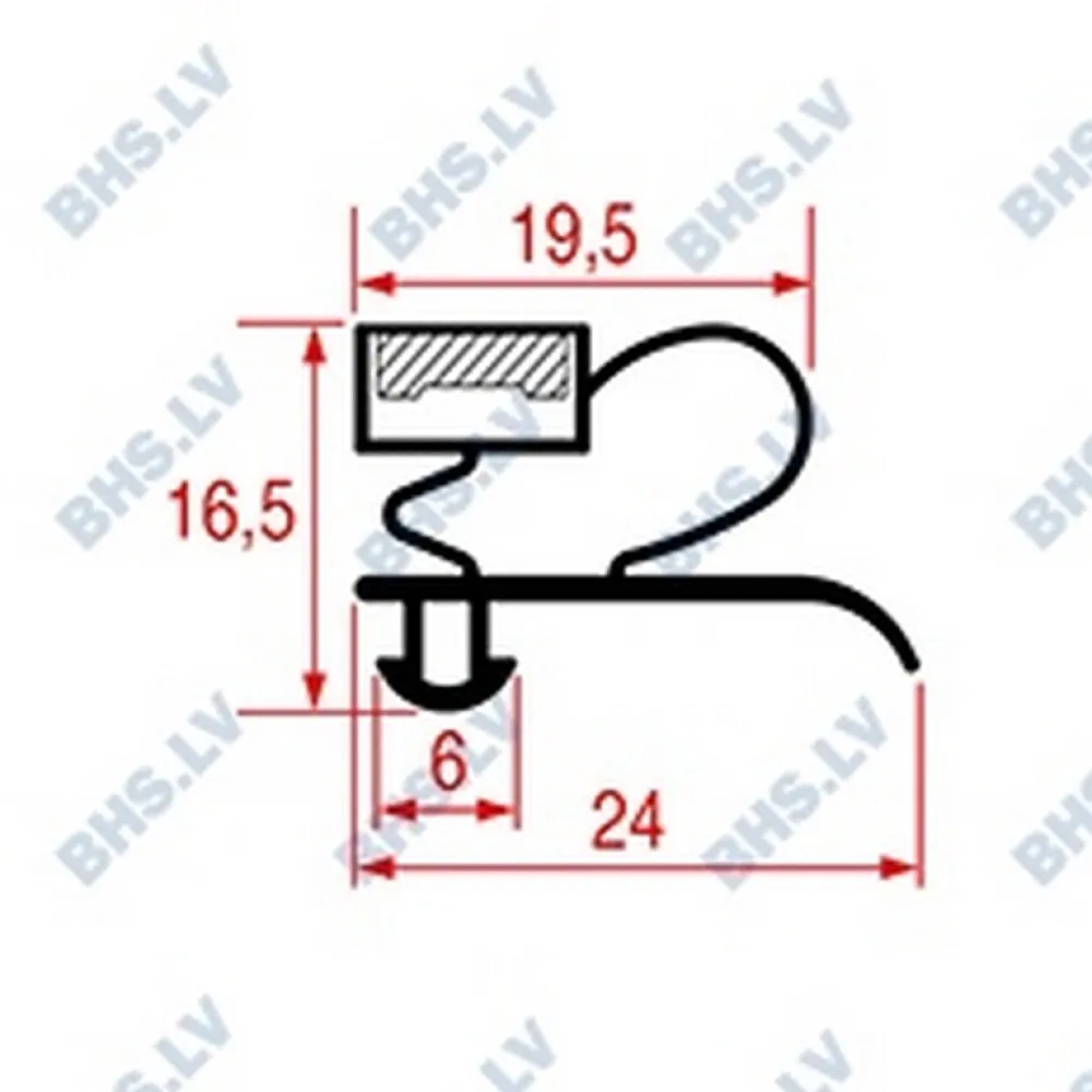 Premium Snap-In Gasket 1466x618 mm