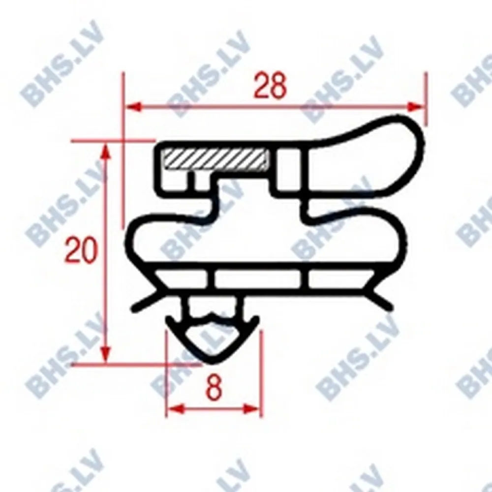 Custom-Fit SNAP-IN GASKET L1052