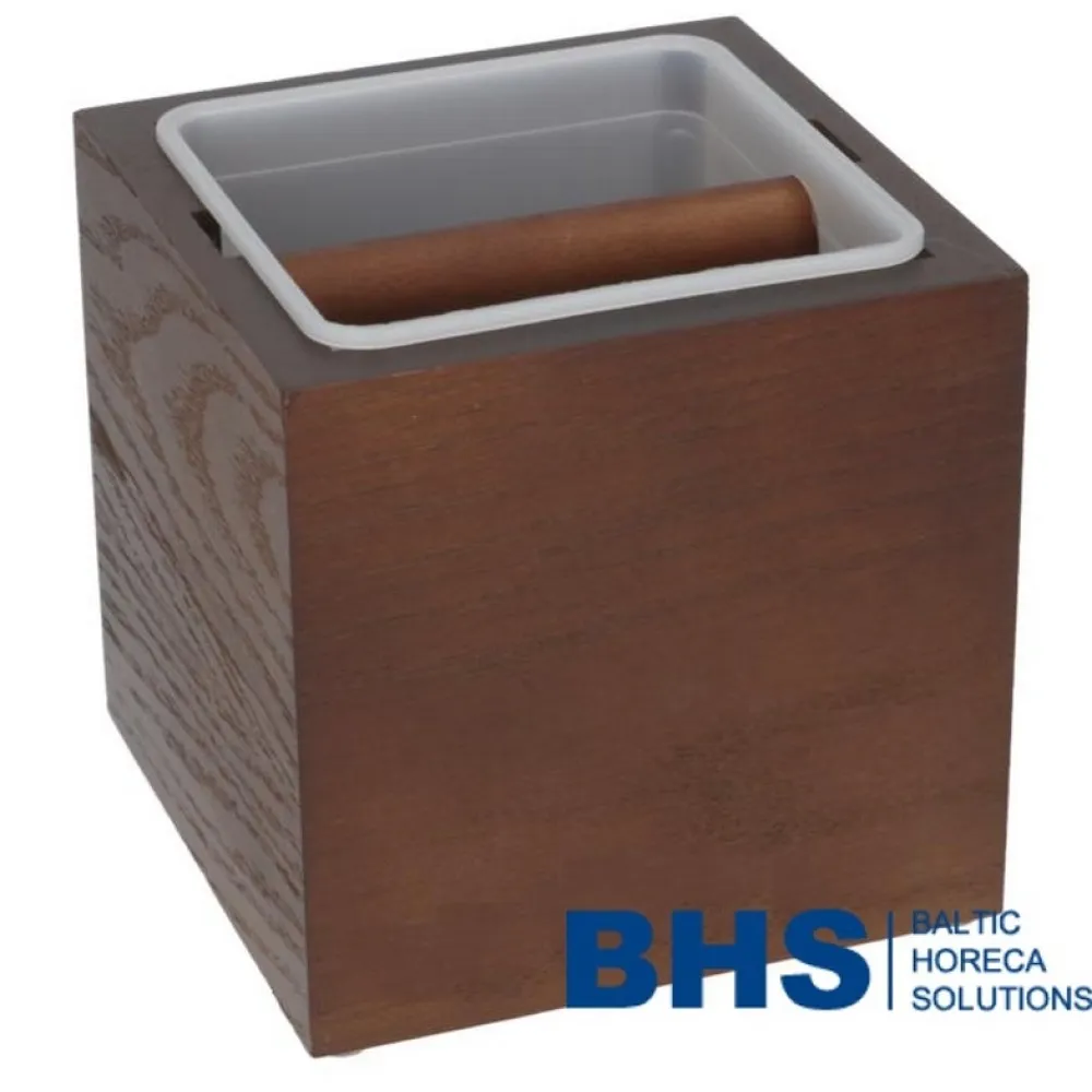 Klassikaline Puitkonteiner Kasutatud Kohvi jaoks