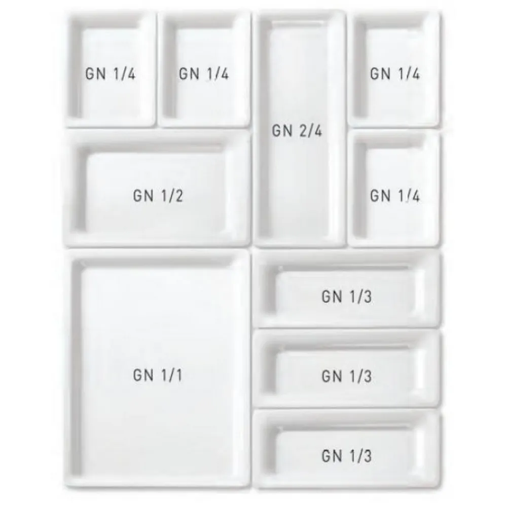 Melamiin GN1/3-20 mm Kitsas Äärega