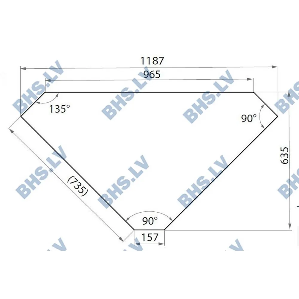 Outdoor Corner Table - Steel Construction