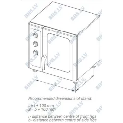 Universal stand for convection oven 500-6