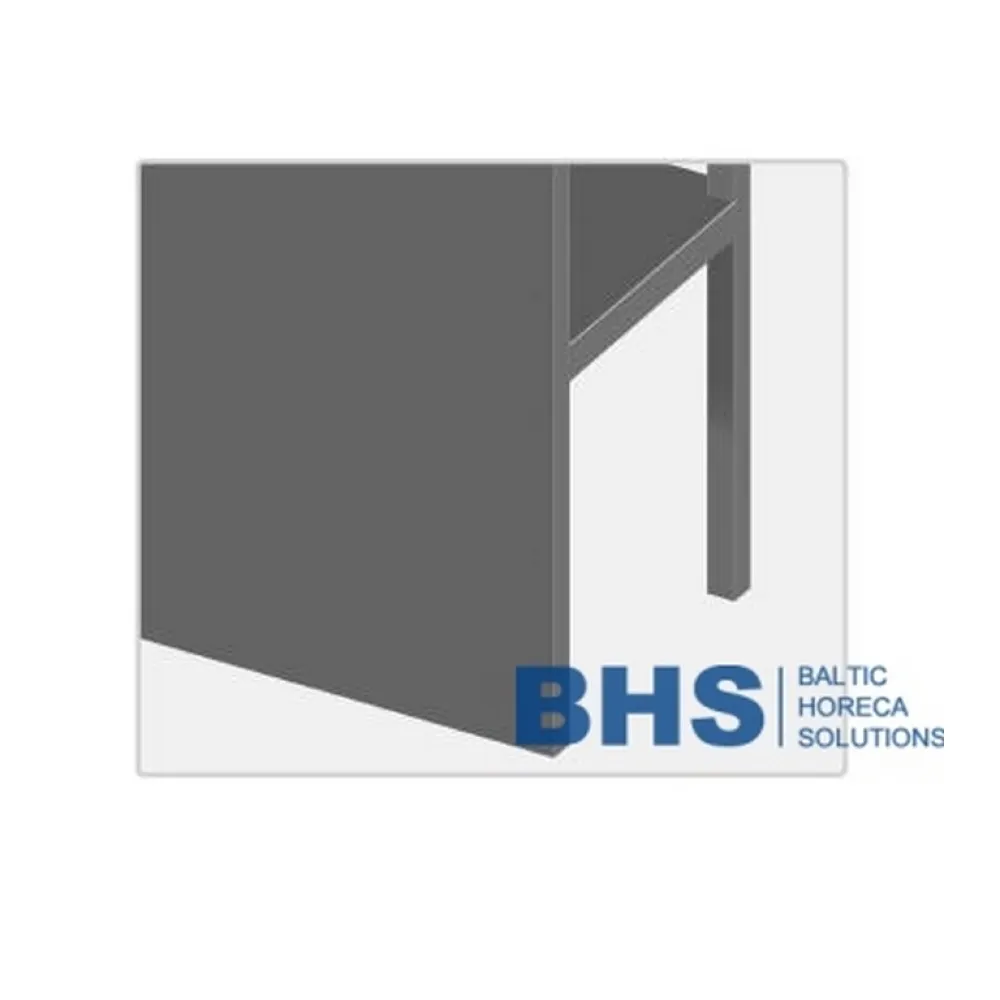 Tvirta atgalinis panelis su dviem lentynomis