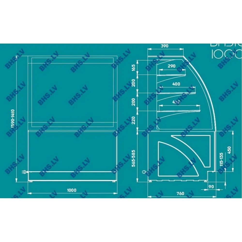 ALDAN BASIC Aukstā Vitrīna