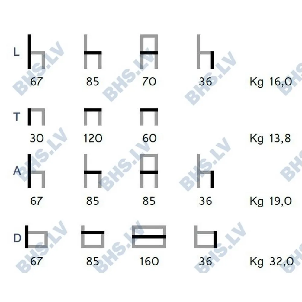 ALVORY baldų komplektas