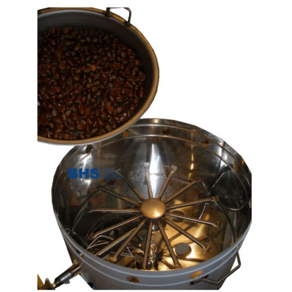 Kastaņu grauzdēšanas panna ar gāzi