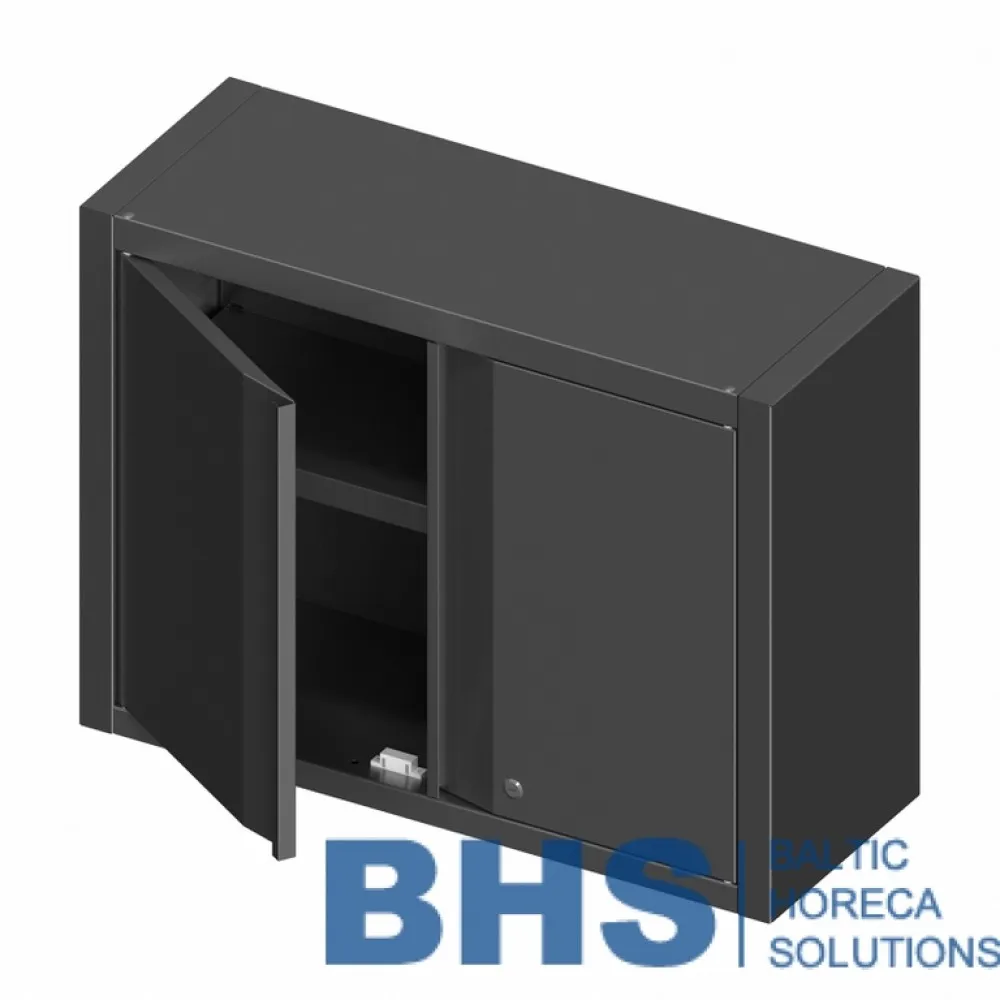 Modernus sieninis skapis su atveriamomis durimis