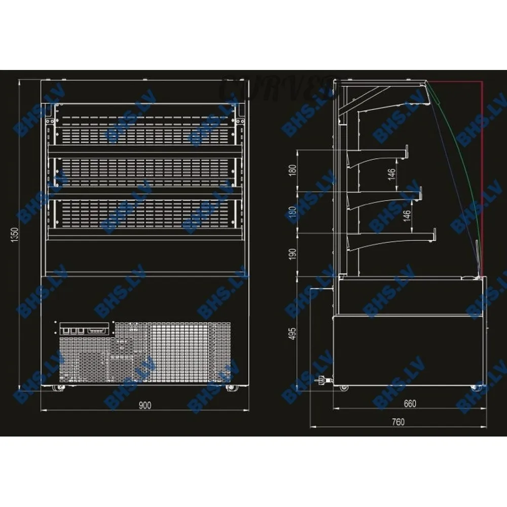 Columbia 600 Mazā Vitrīna