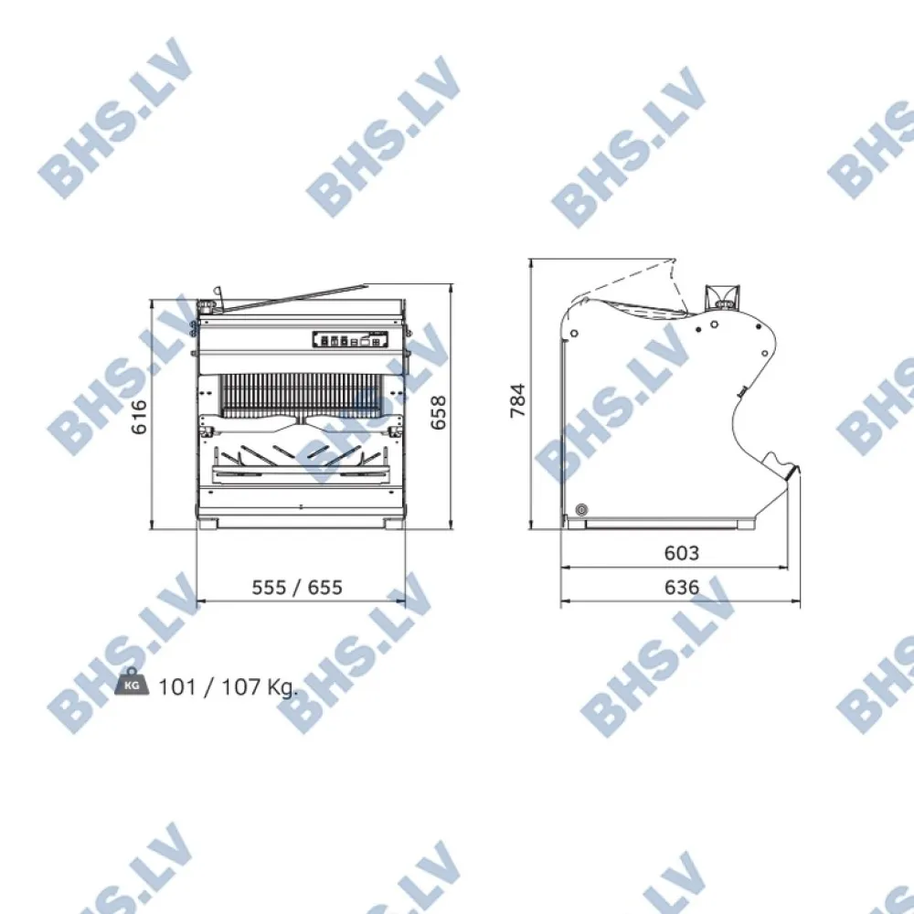 Электрическая хлеборезка MG-CP42