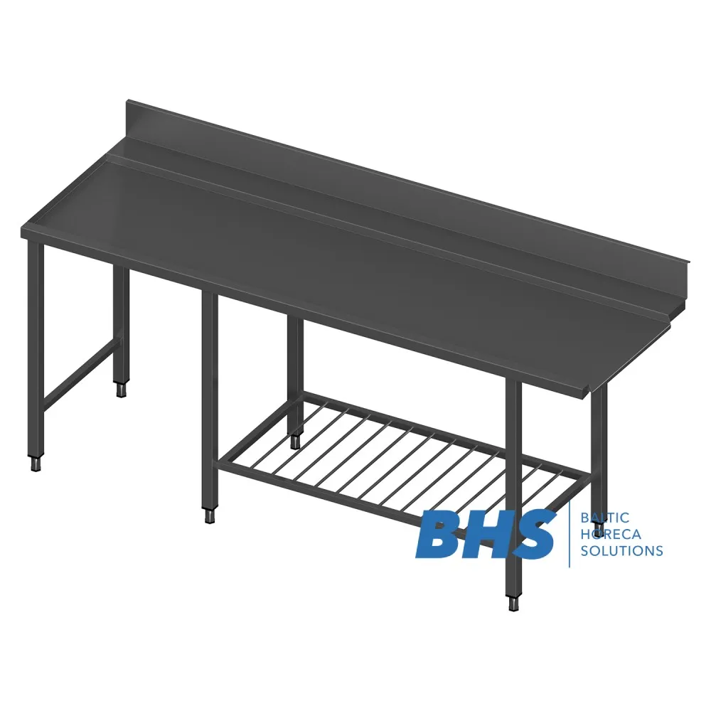 Table de travail post-lavage pour la vaisselle 1800