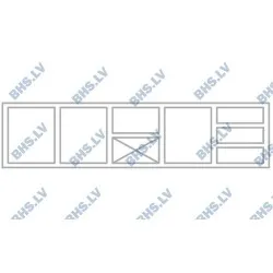 Cooling counter P444 2130 mm