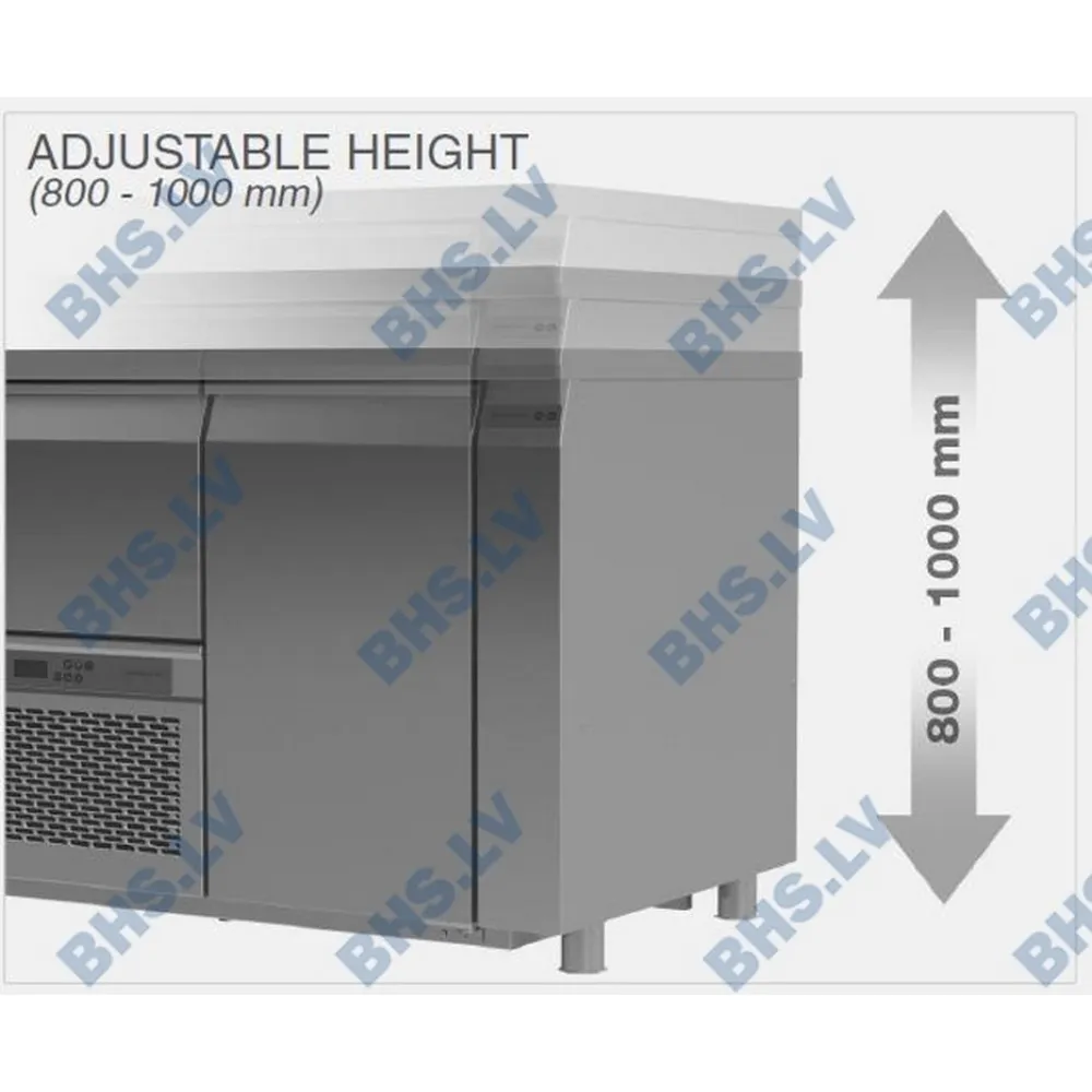 Premium Stainless Steel Cooling Counter with Lift Mechanism