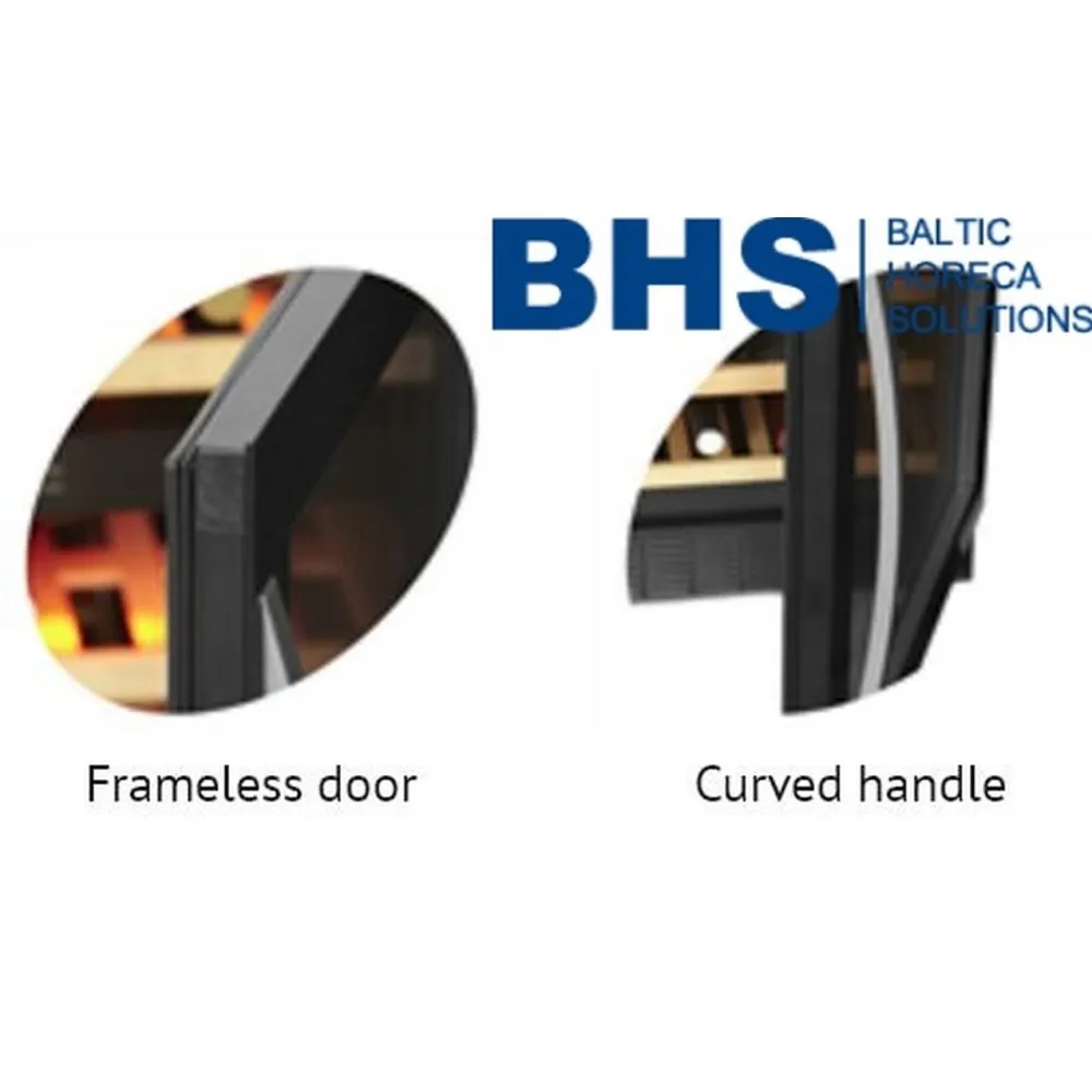 Elegants Vīna Ledusskapis 141L Melns