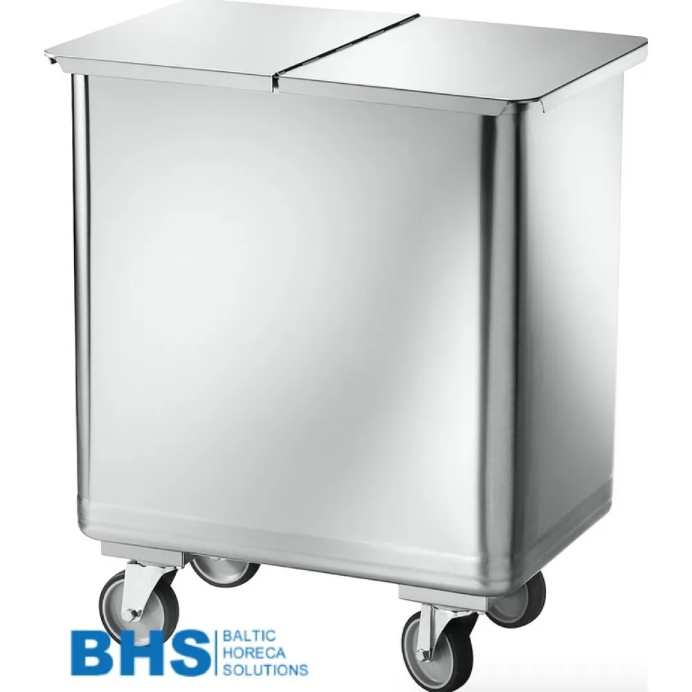 Premium 115L Stainless Steel Waste Bin
