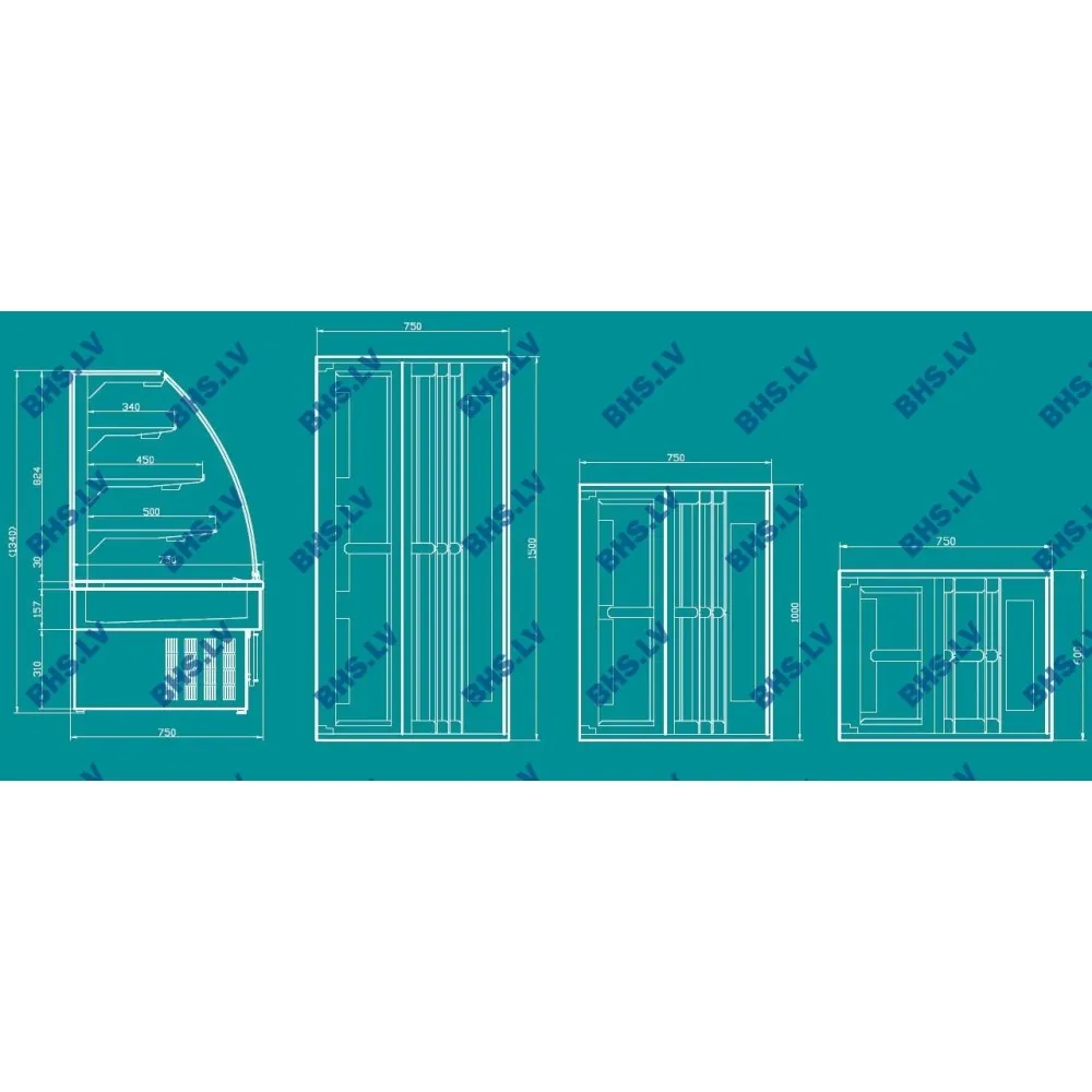 Georgia III 600 Pastry Showcase