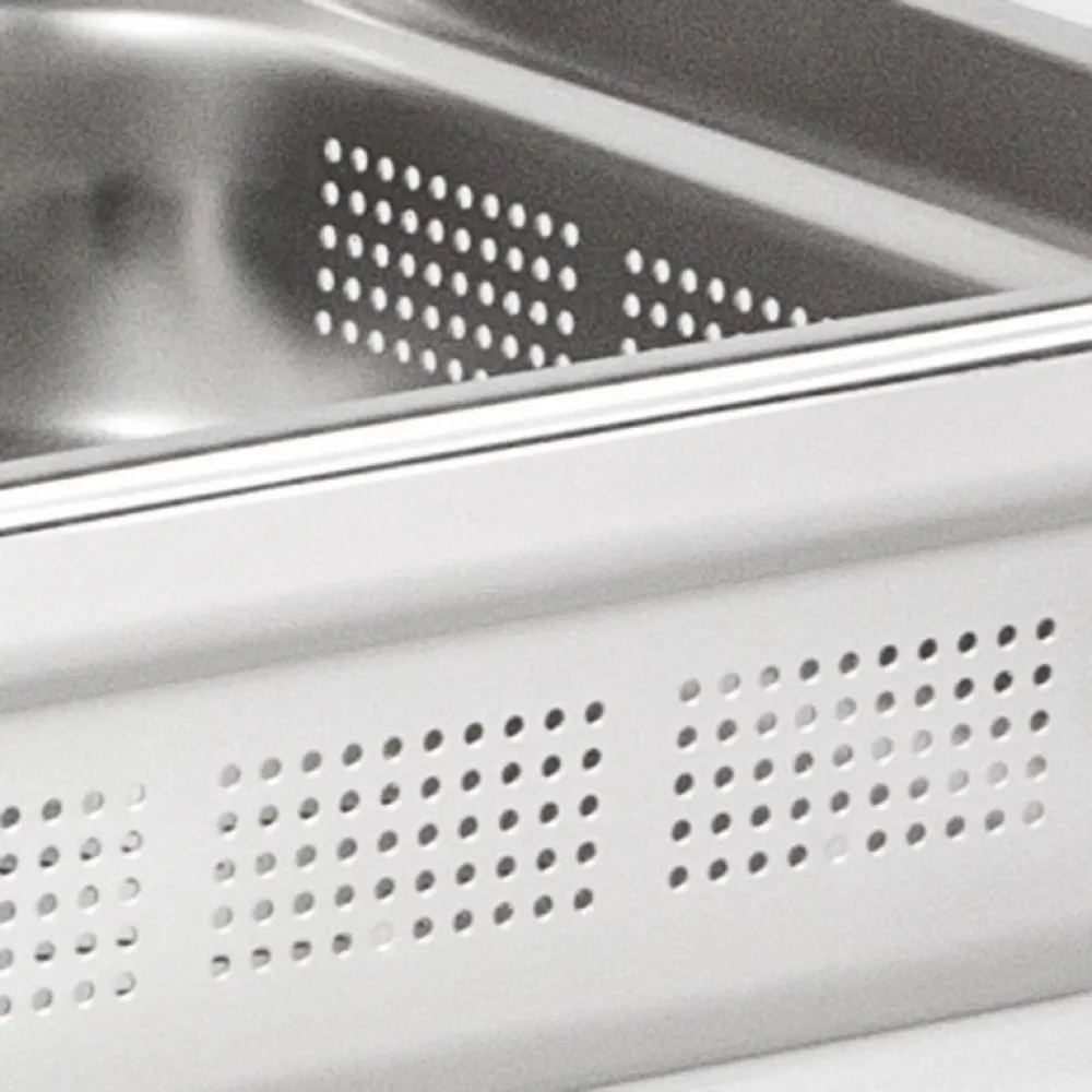 GN1/1 perforēts trauks h-100 mm