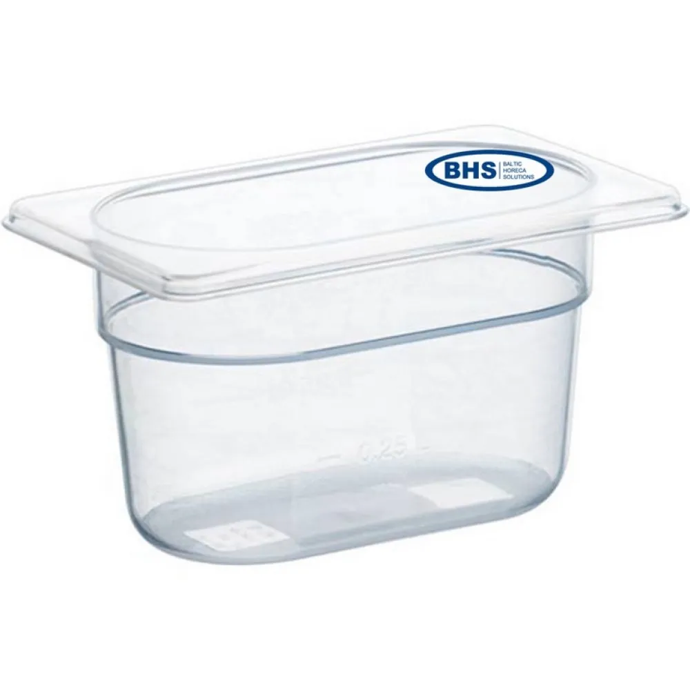 GN 1/9 Polipropilēna Uzglabāšanas Konteineris 65 mm
