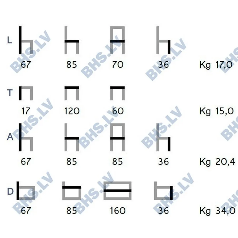 IVORY sodo baldų komplektas