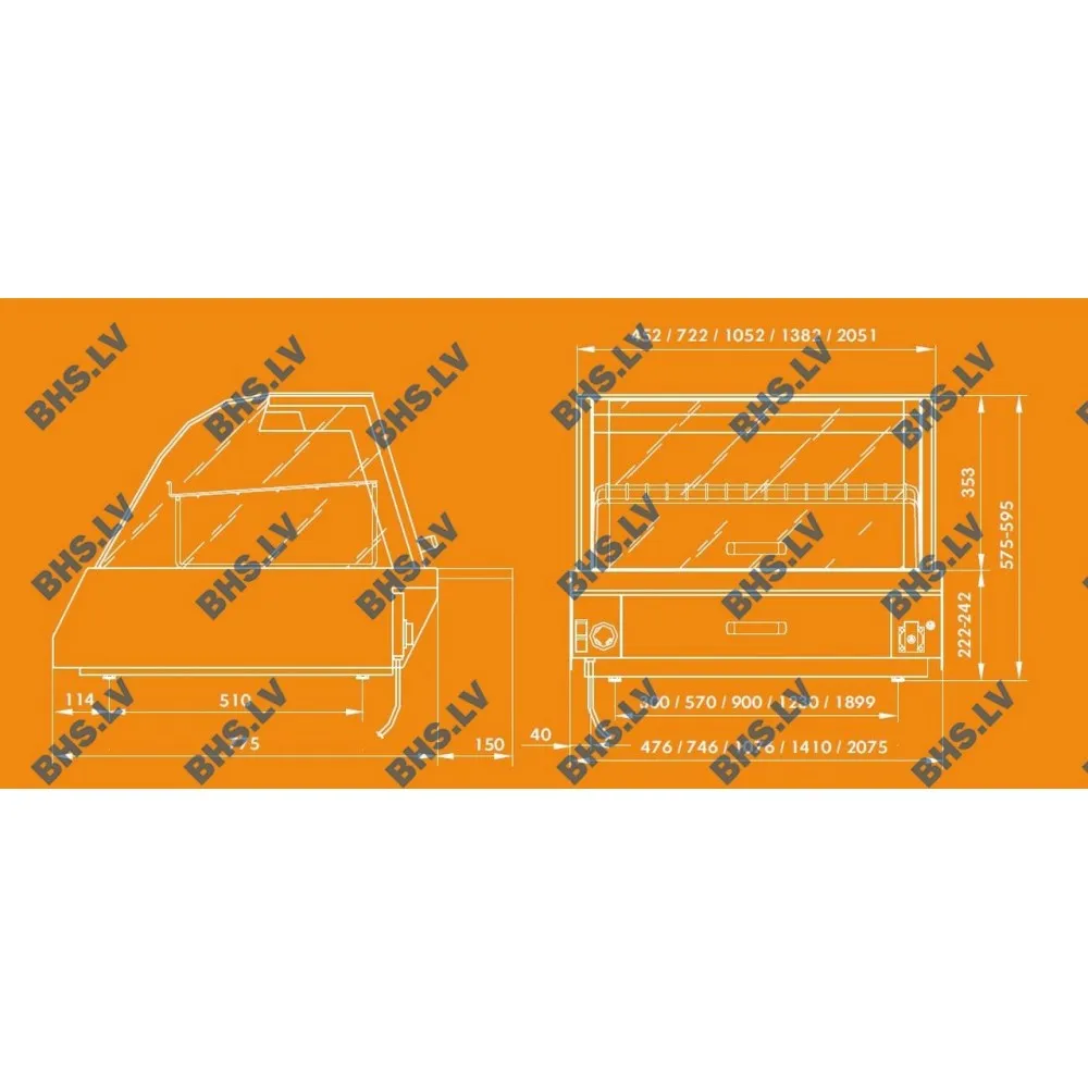 Kentucky Hot 3GN Heated Display Case