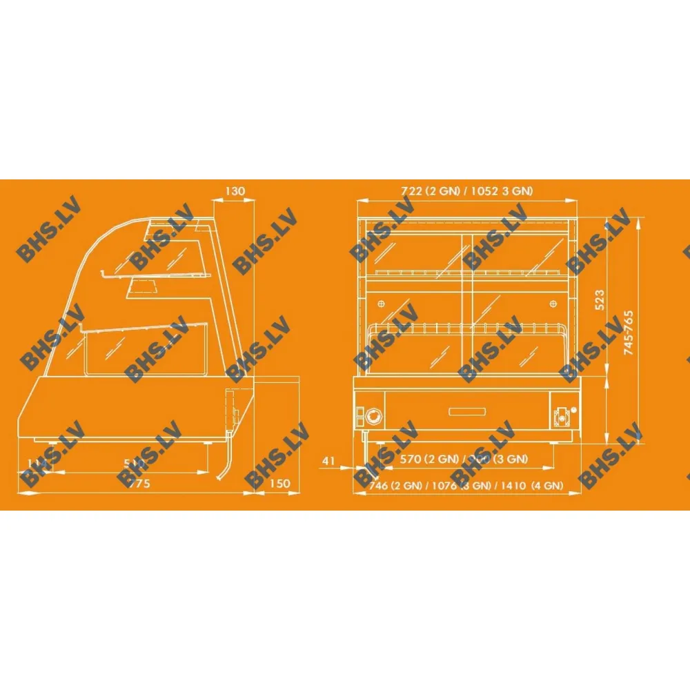 Kentucky Hot 3GN Heated Display Case
