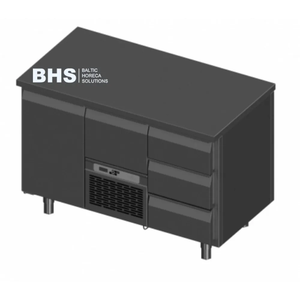 Šaldymo stalas P241 su stalčiais – 1300 mm