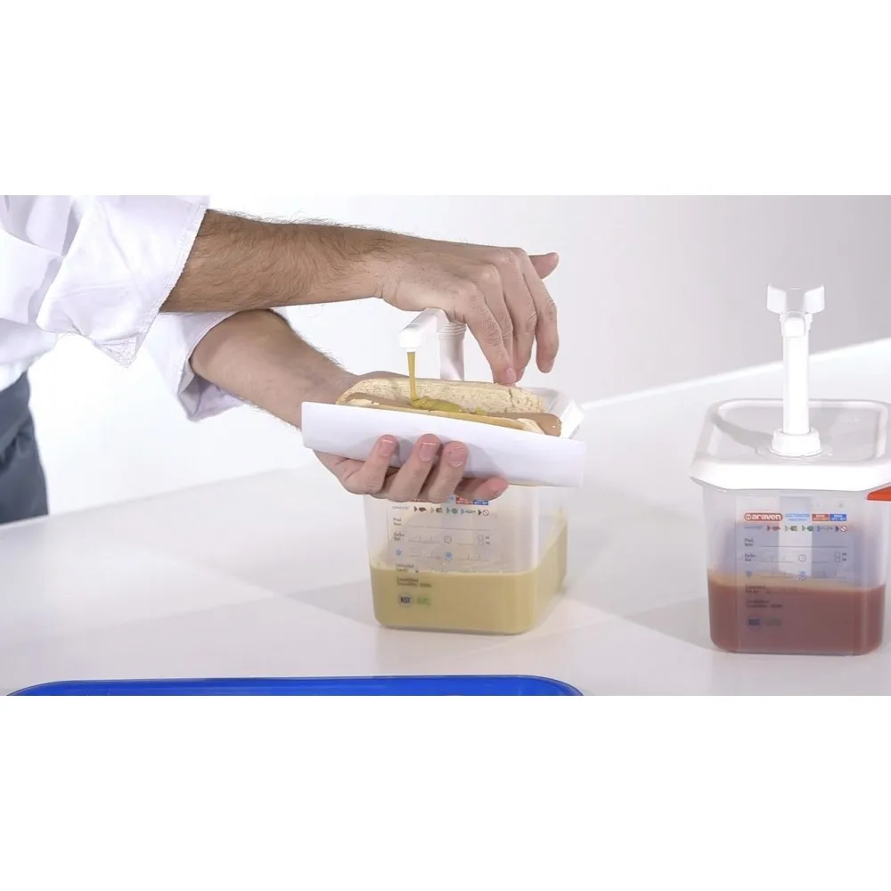 Удобный диспенсер для соусов с насосом GN1/9