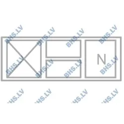 Low cooling counter with neutral drawer 1400 mm P125