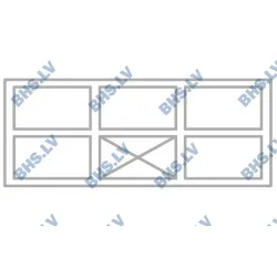 Cooling counter with granite table top P212 1300 mm
