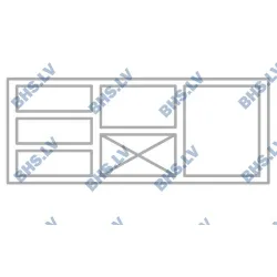 Cooling counter with granite table top P240 1300 mm