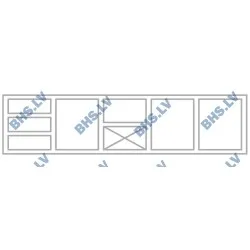 Saladette сounter P443 2130 mm