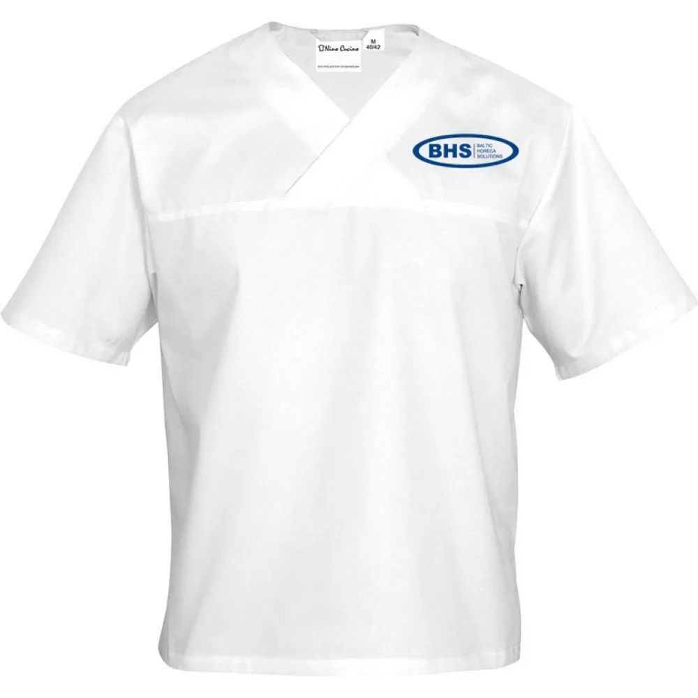 Valge lühikeste varrukatega särgike XL