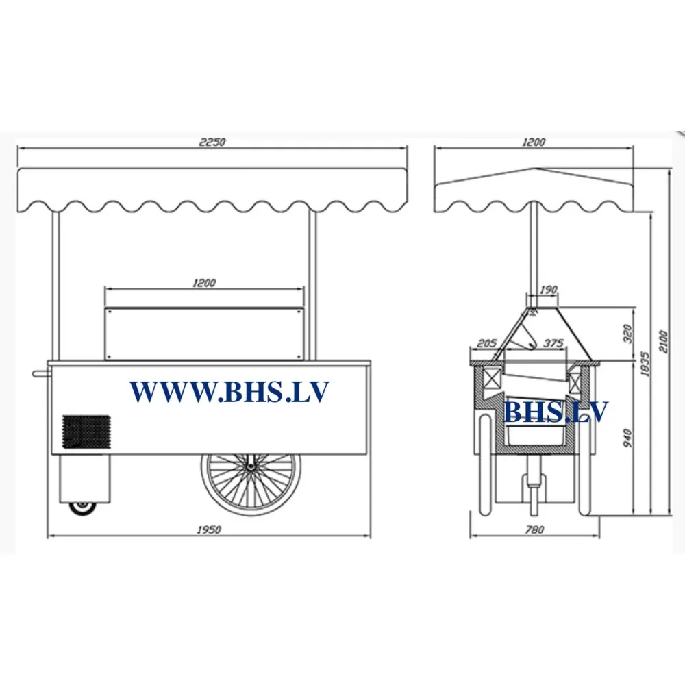 Classic 1950 mm Ice Cream Showcase