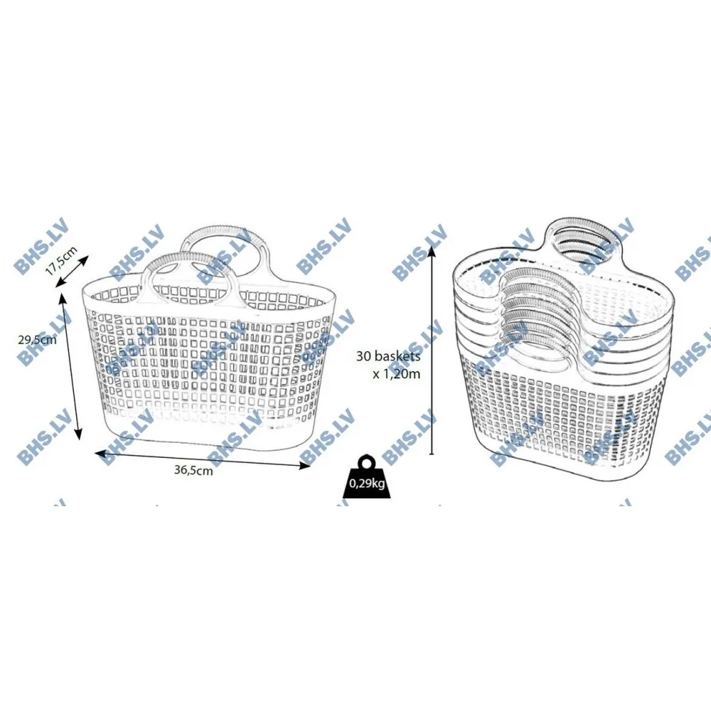 Vintage Chic Shopping Basket