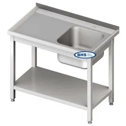 Metal table with sink and self  2500