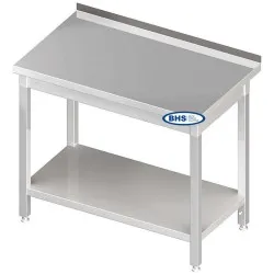 Metal table with shelf 1400
