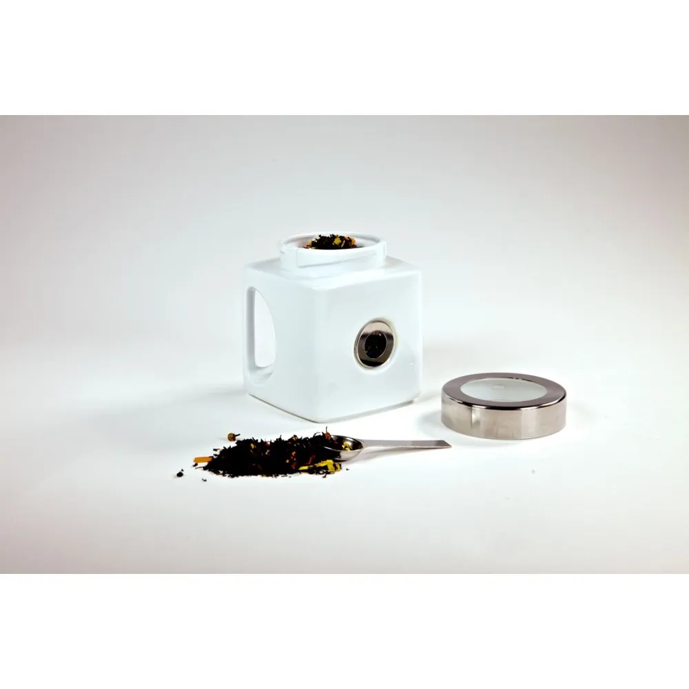 Элегантная коробочка для чая с ложкой и ручкой