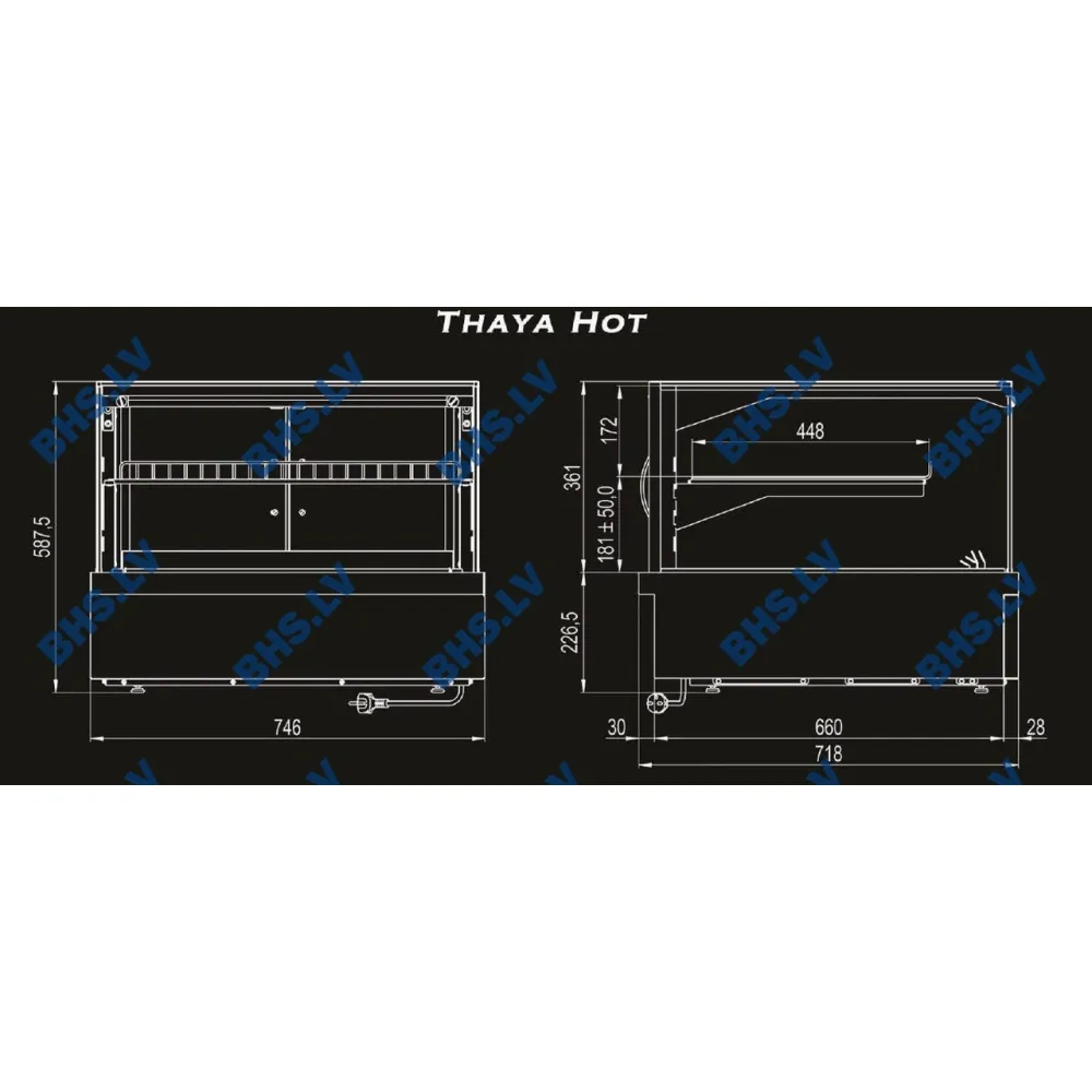 THAYA HOT GN2 Heated Display Case