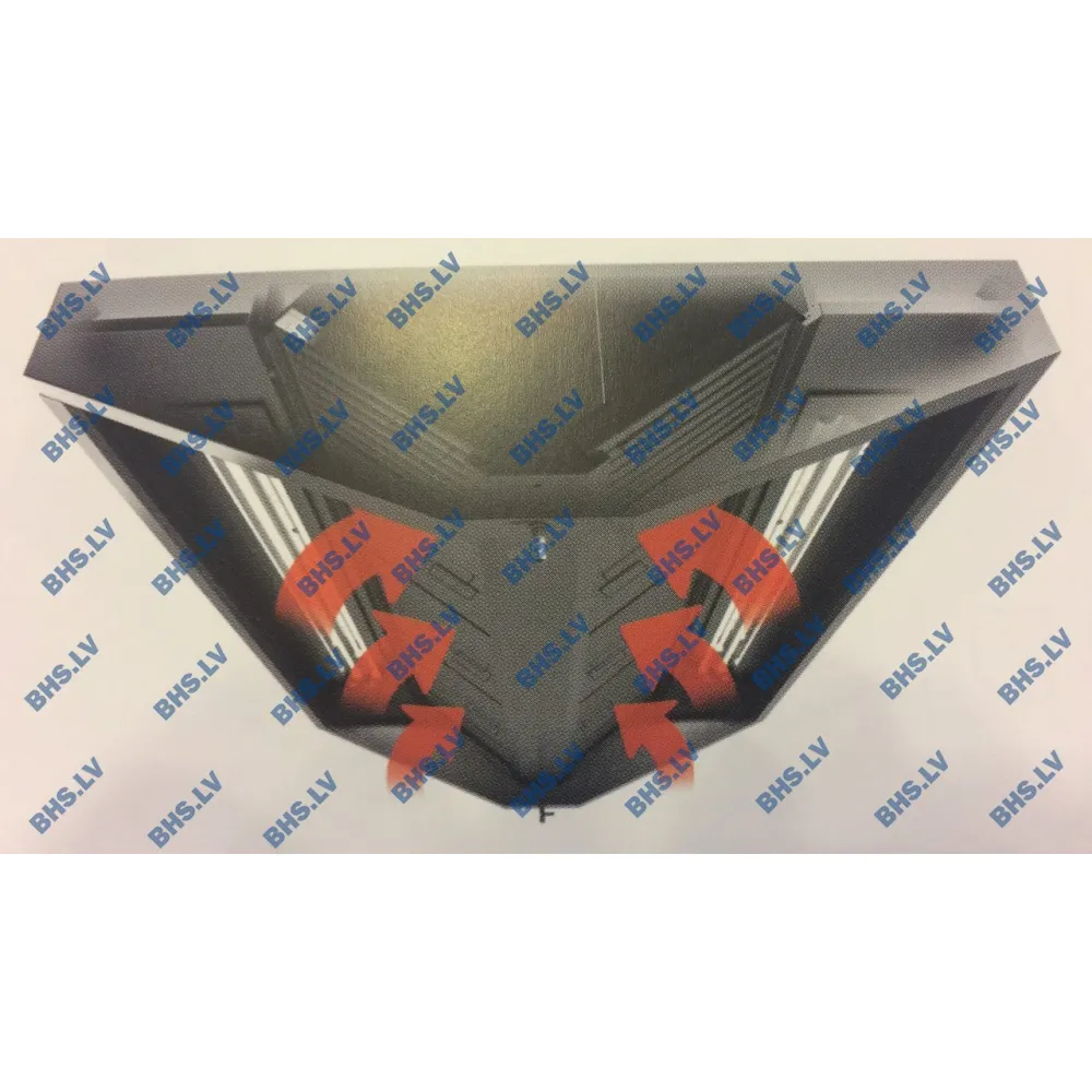 Compact Central Island Ventilation Hood HNCA