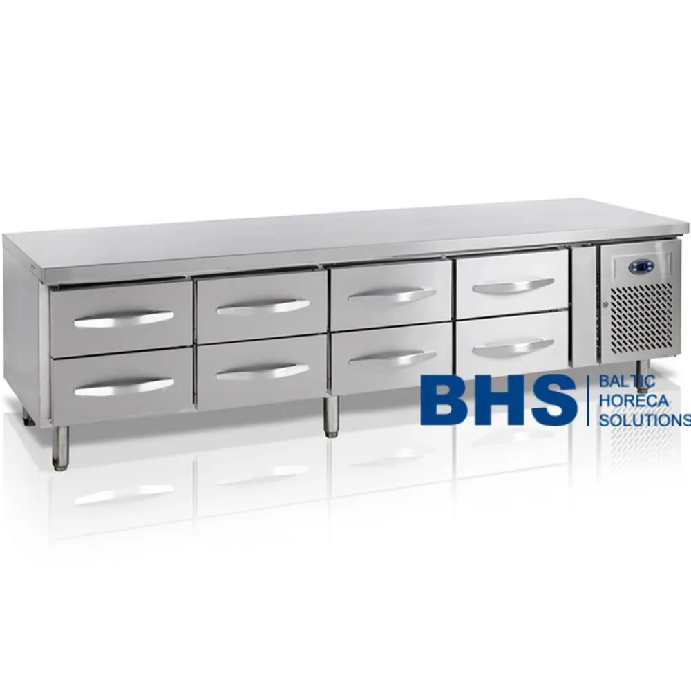 Sügavkülmtöölaud 8 sahtliga - Tipptasemel köögitehnika